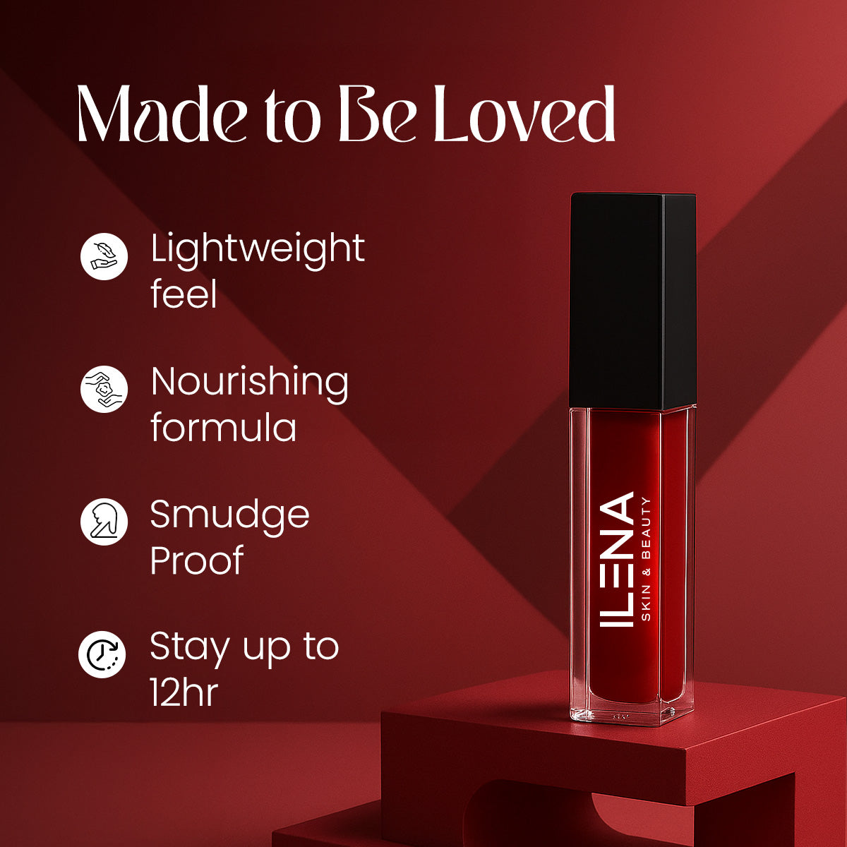 ILENA Pout Passion Liquid Lipstick, Hot Chilli Shade