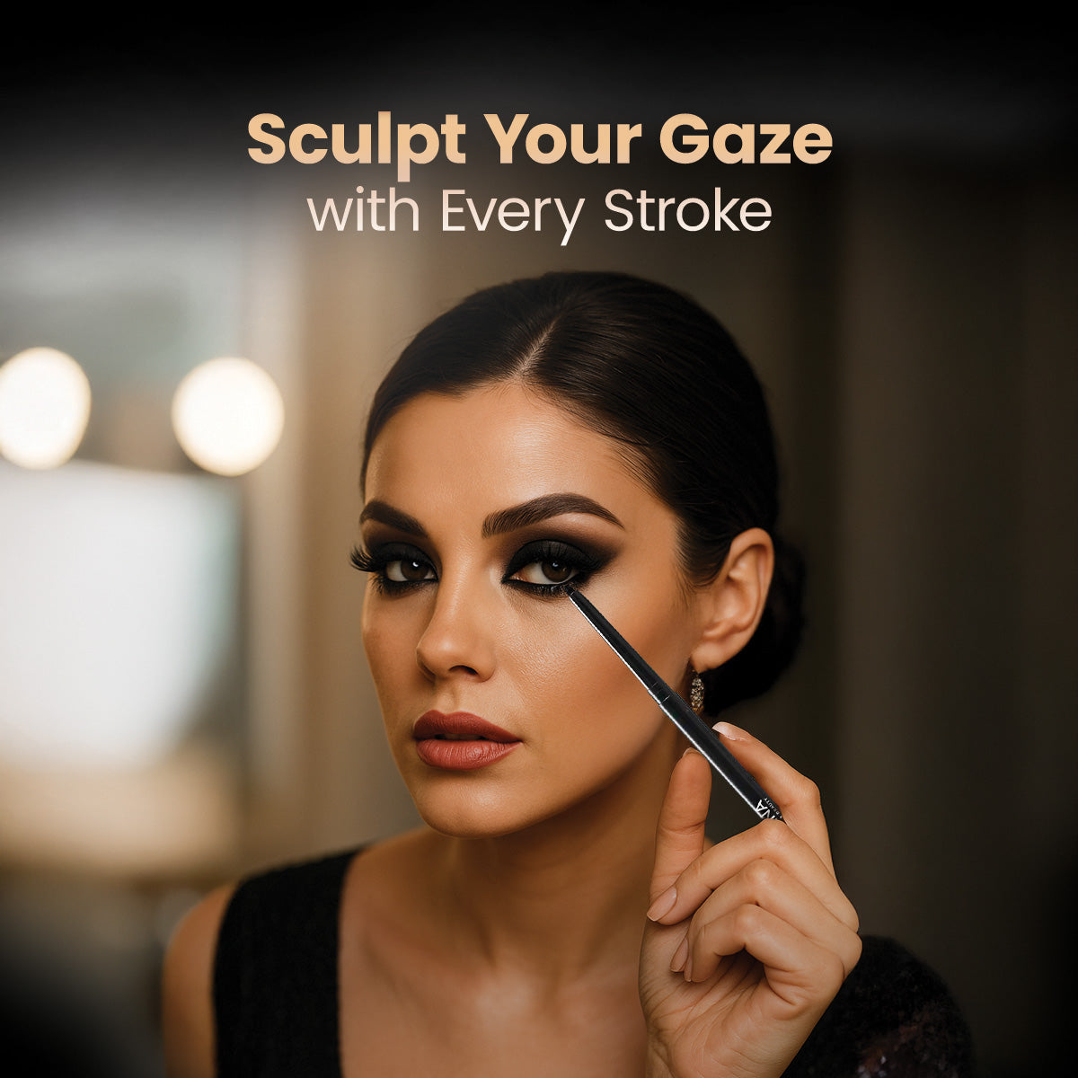 ILENA Sassy Swipe Kajal, 16 Hours Long-lasting, Waterproof, with Almond Oil and Vitamin E, 0.3g, Black, No Chemical, Cruelty & Paraben Free