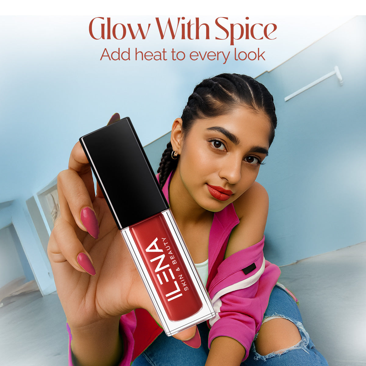 ILENA Pout Passion Liquid Lipstick, Spice Shade