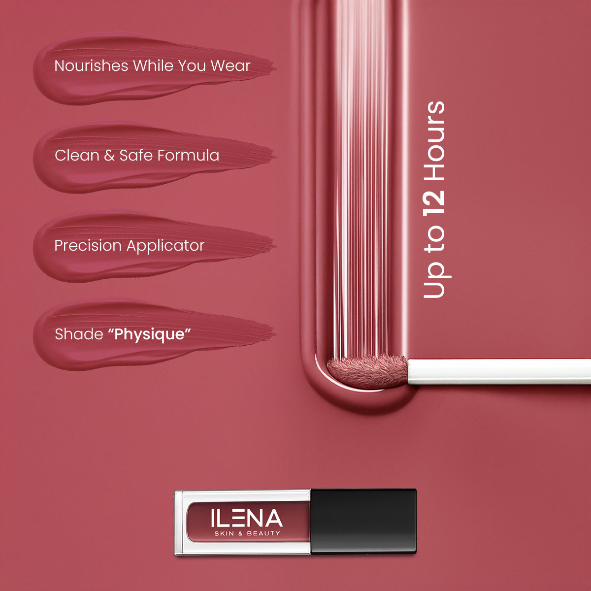 ILENA Pout Passion Liquid Lipstick, Physique Shade