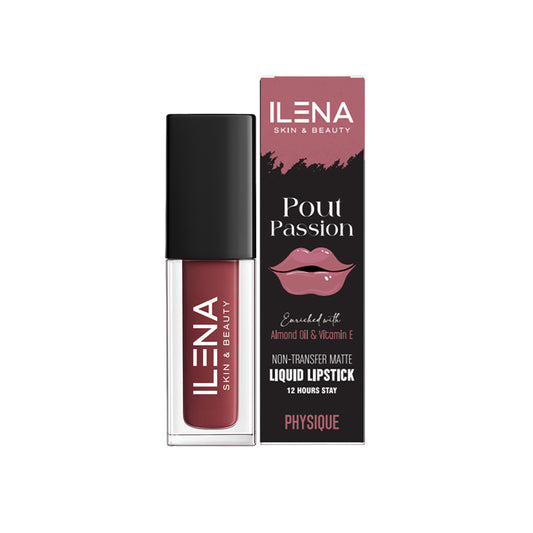 ILENA Pout Passion Liquid Lipstick, Physique Shade