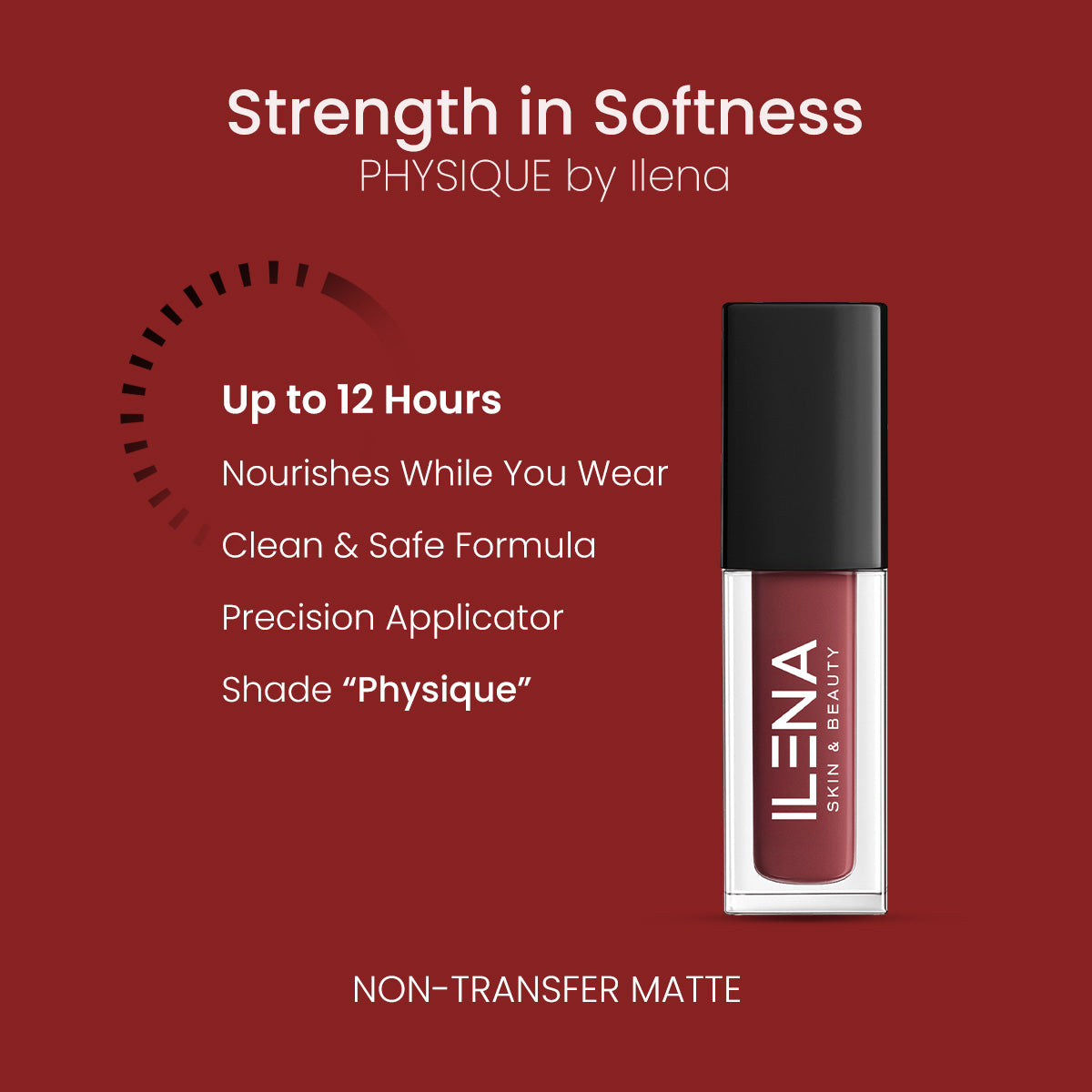 ILENA Pout Passion Liquid Lipstick, Physique Shade
