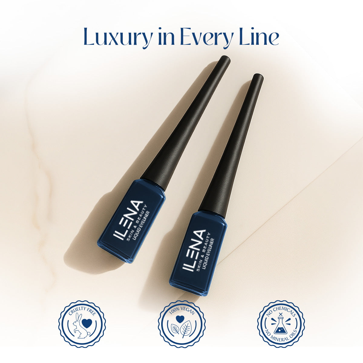 ILENA Line My Dreams Liquid Eye Liner, Electric Blue, Matte, 8-Hour Smudge-Proof, 4ml