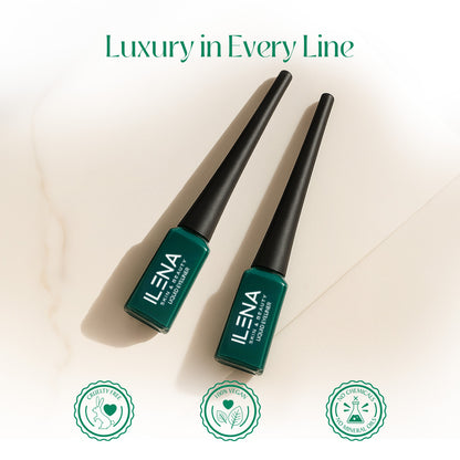 ILENA Line My Dreams Liquid Eye Liner, Magnetic Green, Matte, 8 Hours Stay, Water Resistant, 4ml