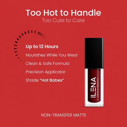 ILENA Pout Passion Liquid Lipstick, Hot Babes Shade