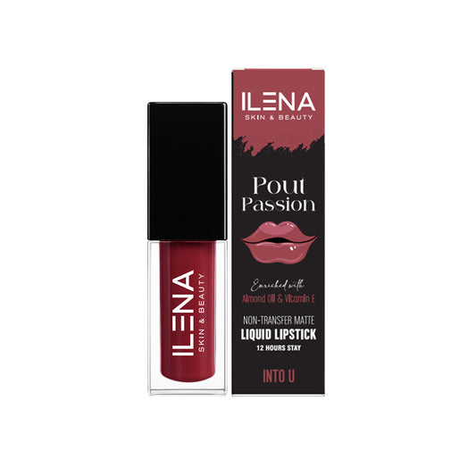 ILENA Pout Passion Liquid Lipstick, Into U Shade