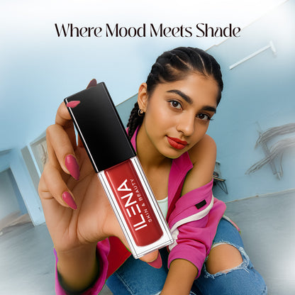ILENA Pout Passion Liquid Lipstick, Spice Shade