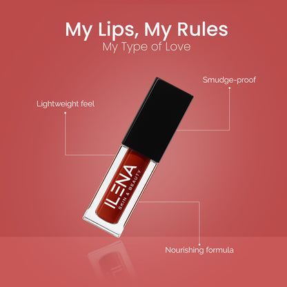 ILENA Pout Passion Liquid Lipstick, My Type Love Shade