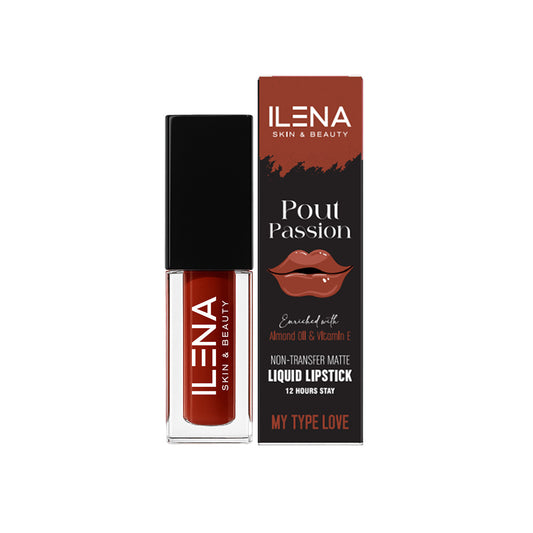 ILENA Pout Passion Liquid Lipstick, My Type Love Shade