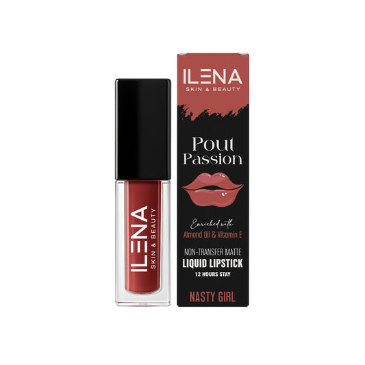 ILENA Pout Passion Liquid Lipstick, Nasty Girl Shade
