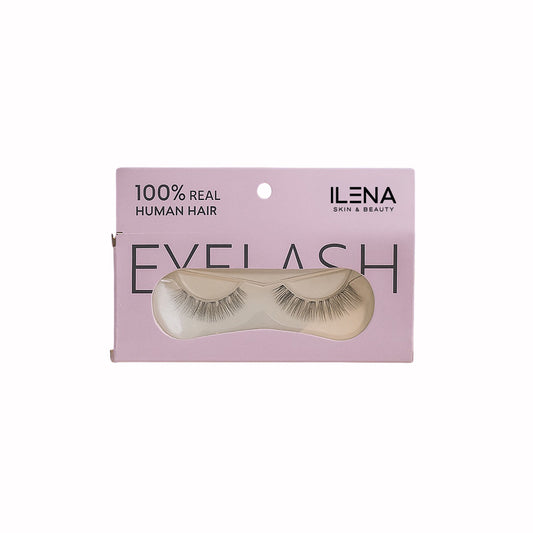 ILENA Eyelash, 100% Real Human Hair, Natural Look False Lashes