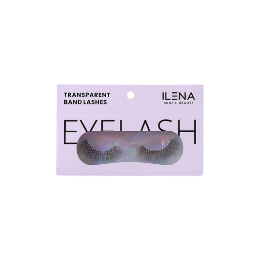 ILENA Transparent Band False Eyelashes, Black