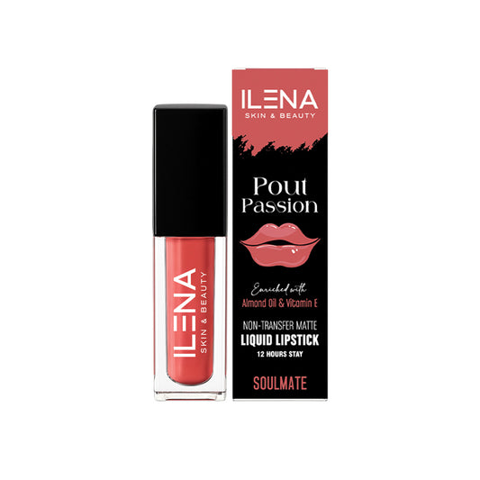 ILENA Pout Passion Liquid Lipstick,  Soulmate Shade